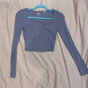 Purple ribbed long sleeve from PacSun